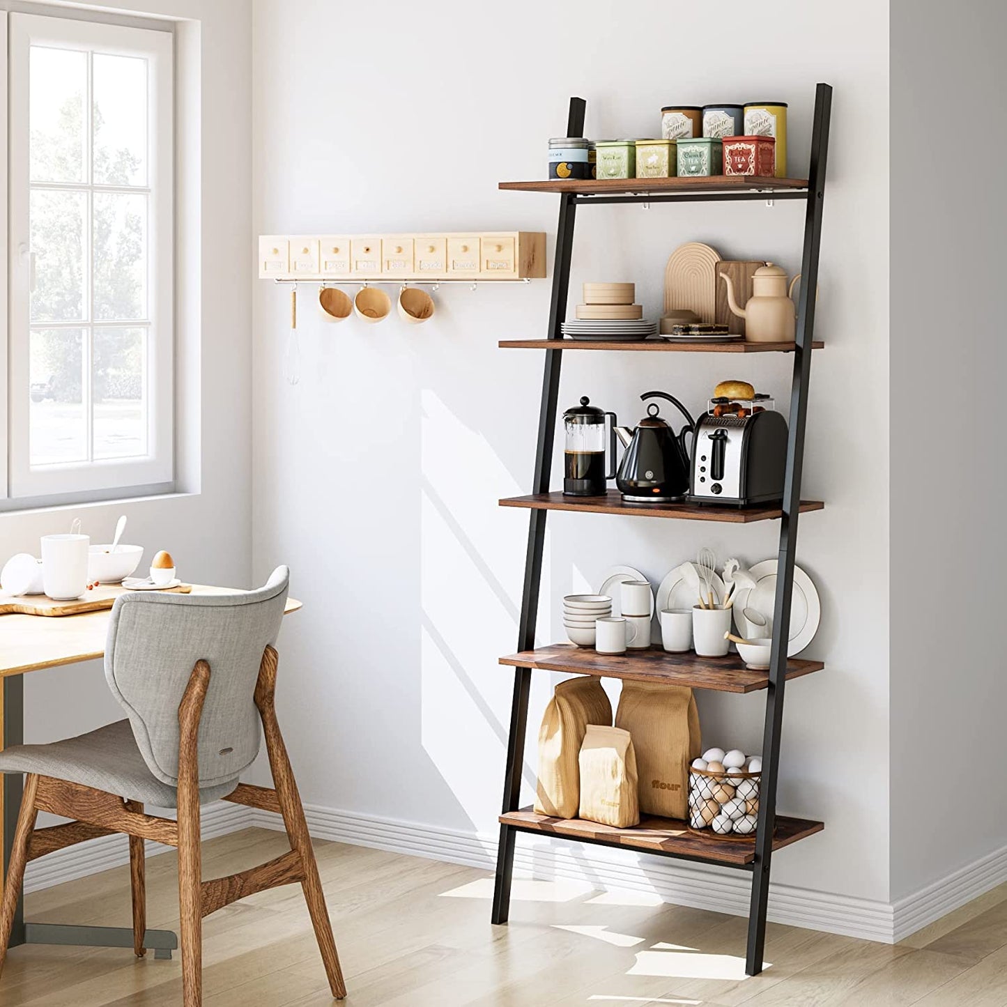 Homfa 5 Tier Ladder Shelf