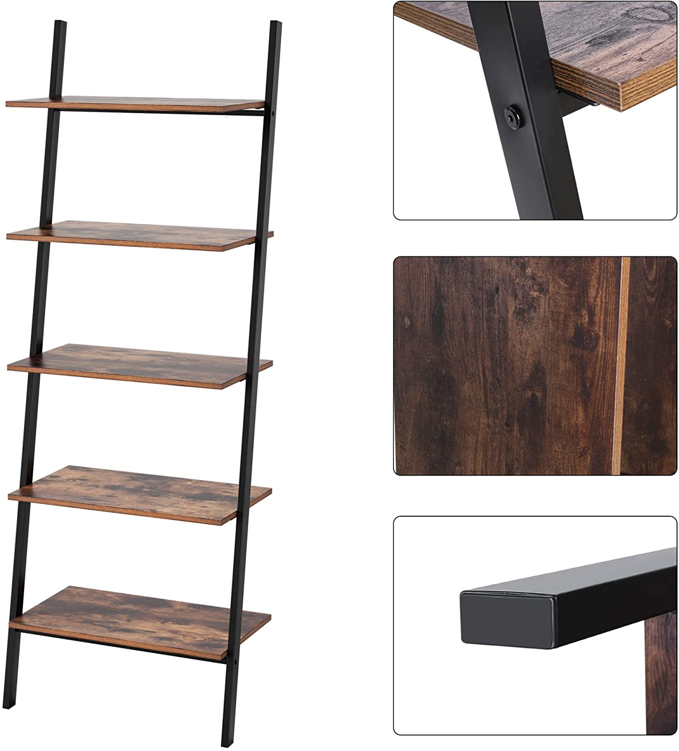 Homfa 5 Tier Ladder Shelf