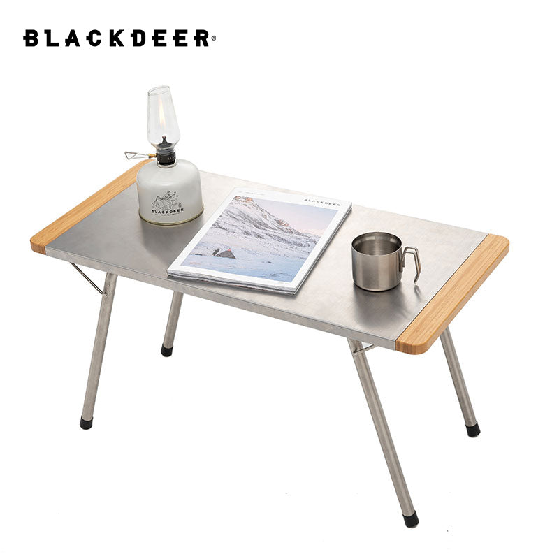 Bamboo & Stainless Steel Folding Tables