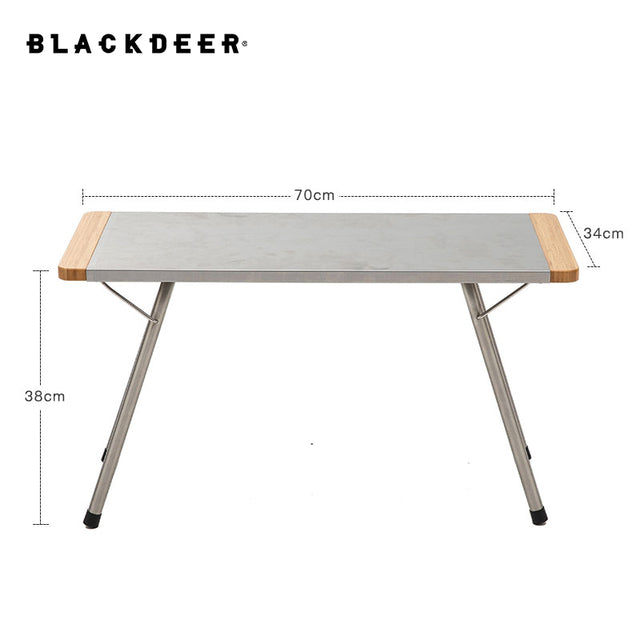 Bamboo & Stainless Steel Folding Tables