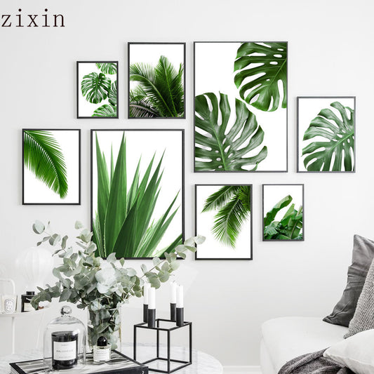 Canvas Palm Leaf Wall Art