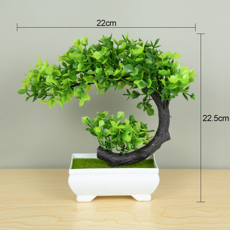 Bonsai Small Tree & Flower Potted Ornament