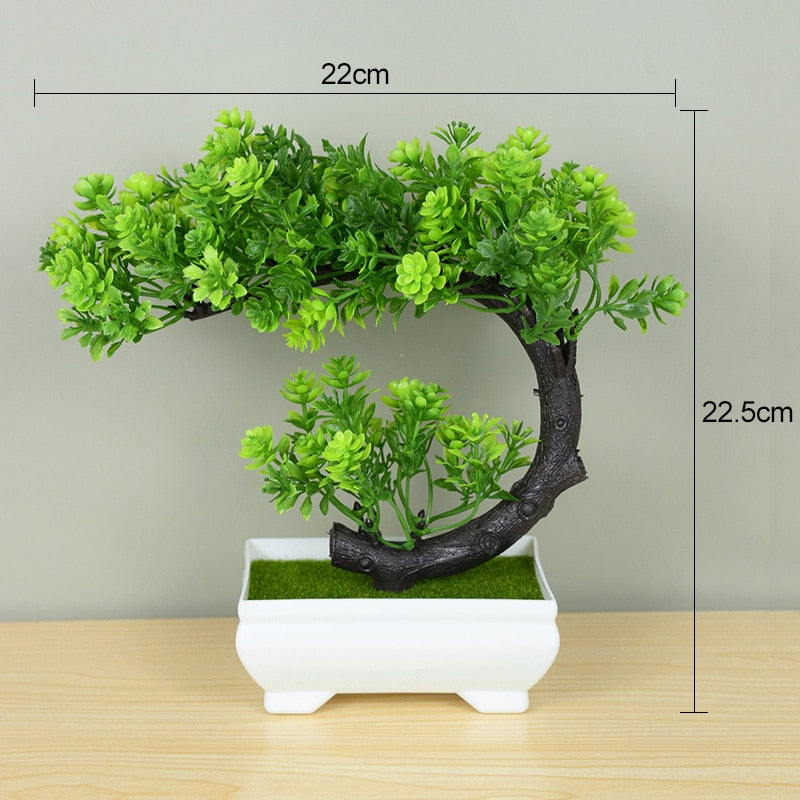 Bonsai Small Tree & Flower Potted Ornament