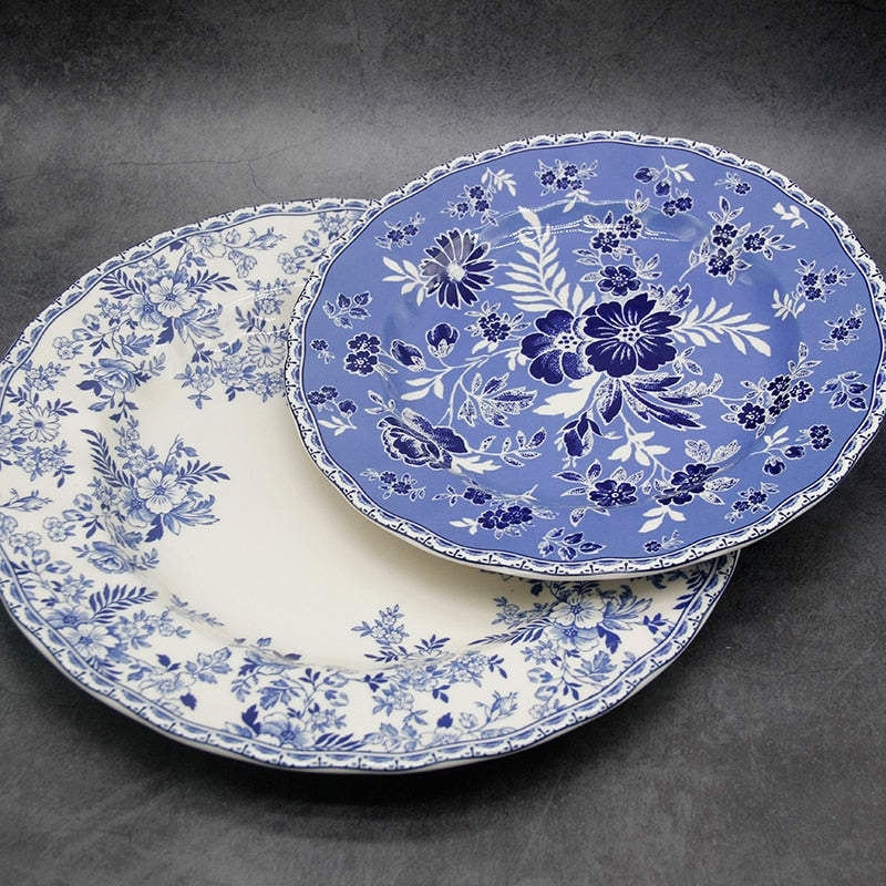 Blue And White Elegant Dinner Set