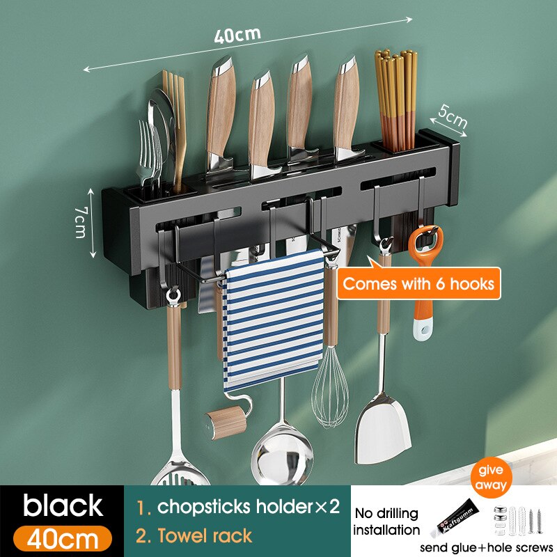 Wall-mounted Kitchen Shelf Organizer