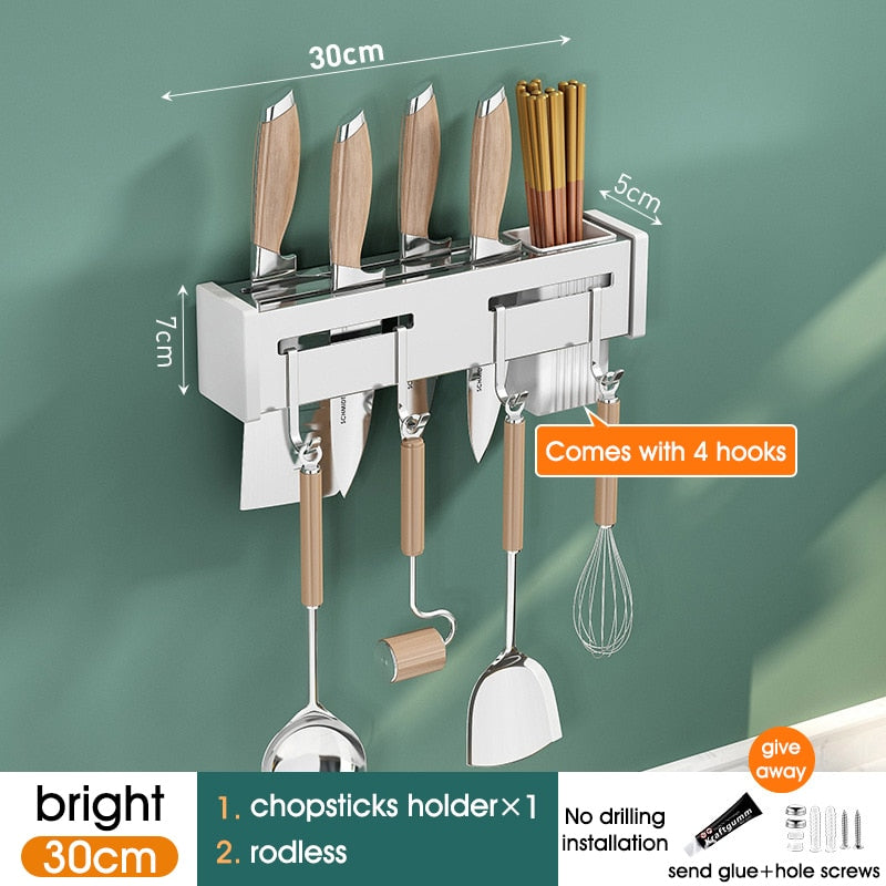 Wall-mounted Kitchen Shelf Organizer