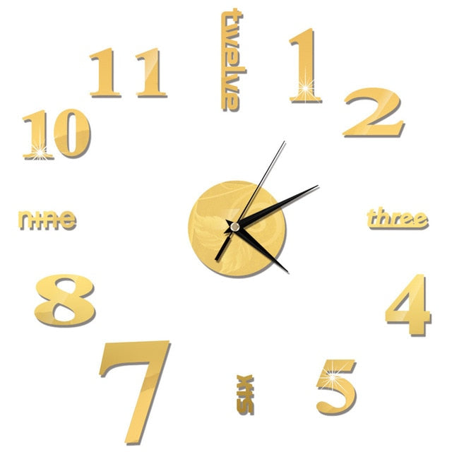 Modern Wall Clock Stickers