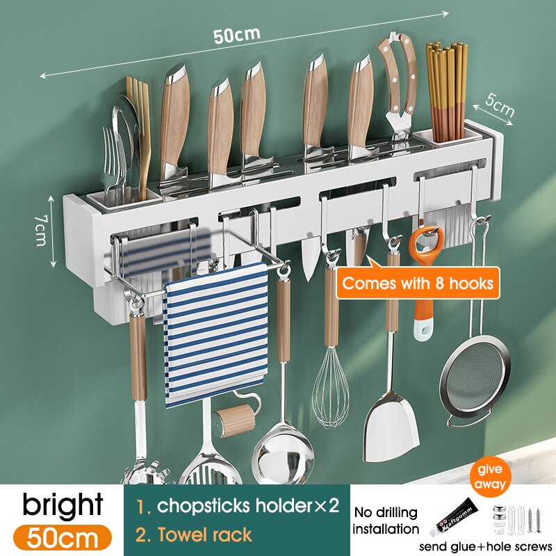 Wall-mounted Kitchen Shelf Organizer