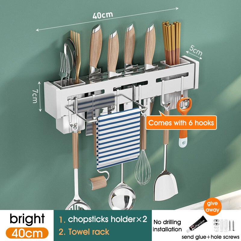 Wall-mounted Kitchen Shelf Organizer