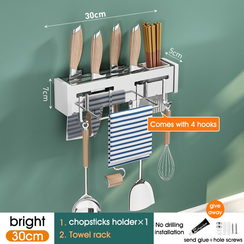 Wall-mounted Kitchen Shelf Organizer