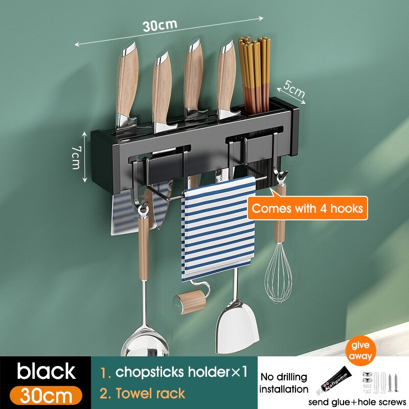 Wall-mounted Kitchen Shelf Organizer