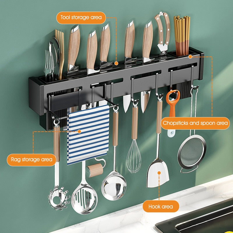 Wall-mounted Kitchen Shelf Organizer