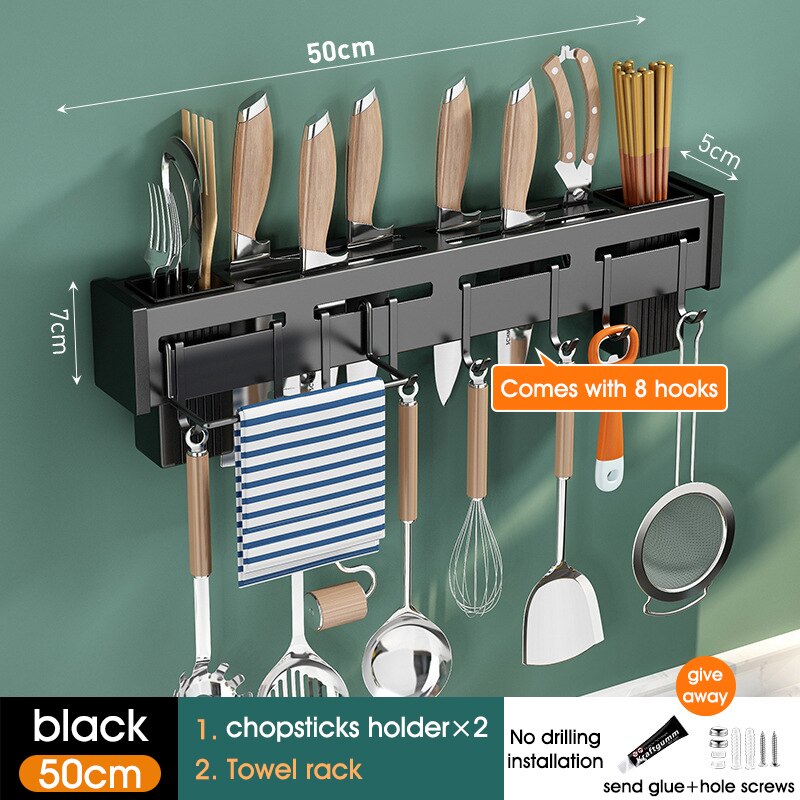 Wall-mounted Kitchen Shelf Organizer